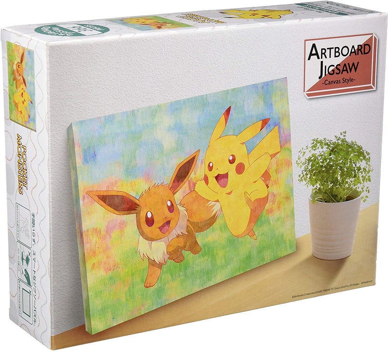 Puzzles - Pokémon - Pikachu & Eevee Canvas Style (366pc)