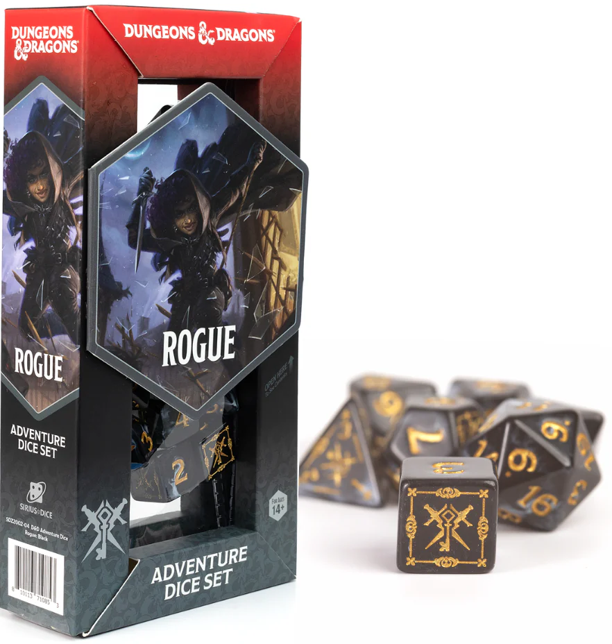 Dice - Sirius Dice - D&D Adventure - Rogue: Black | Event Horizon Hobbies CA