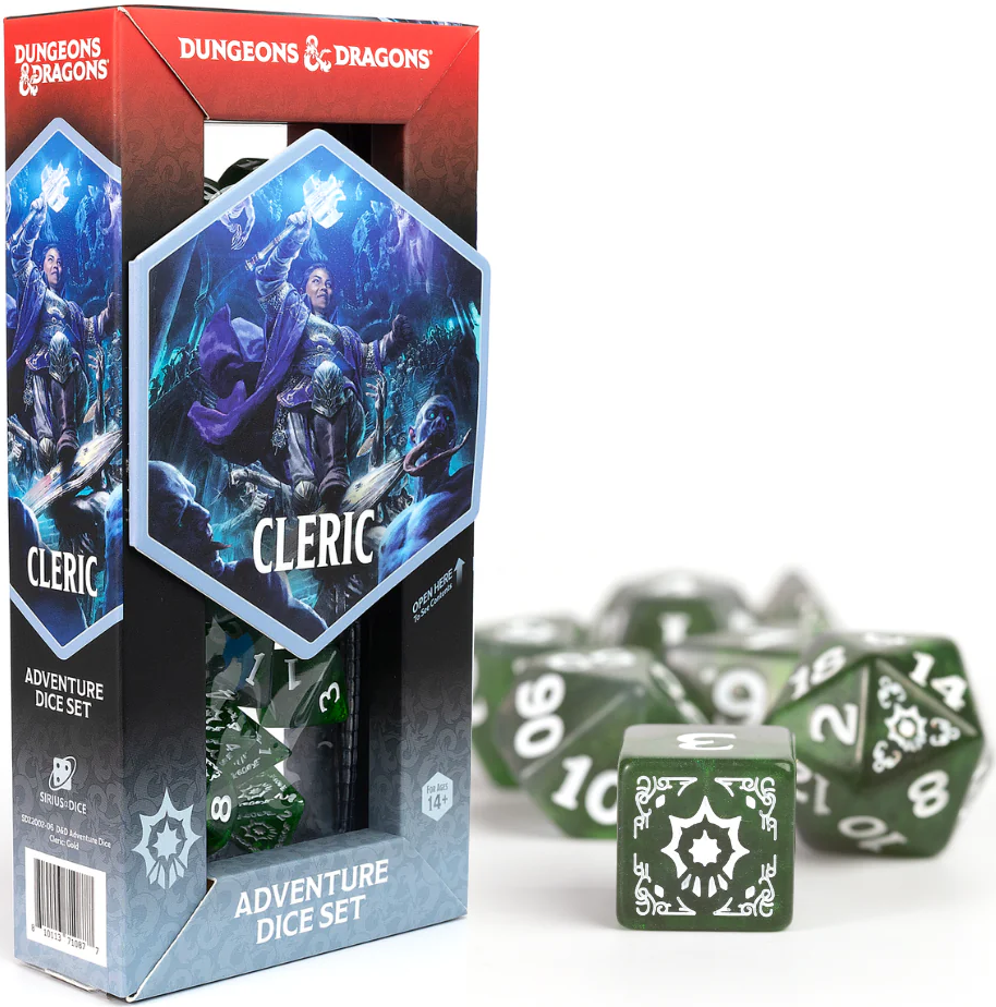 Dice - Sirius Dice - D&D Adventure - Cleric: Green | Event Horizon Hobbies CA