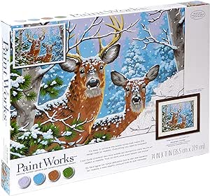 PaintWorks - Paint By Numbers - Whitetail Winter