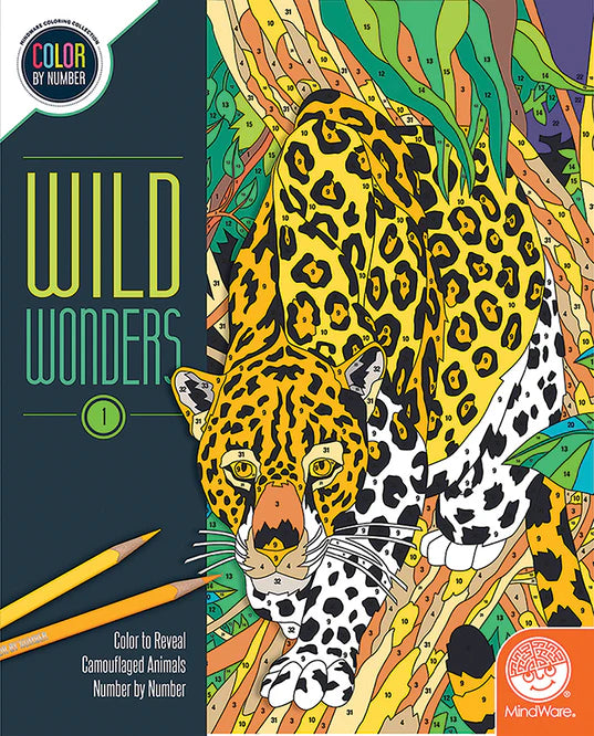 MindWare - Color by Number - Wild Wonders - Book 1 | Event Horizon Hobbies CA