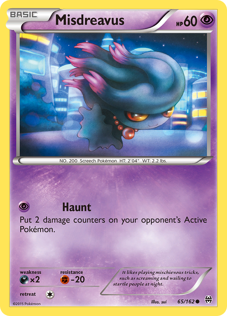 Misdreavus (65/162) [XY: BREAKthrough] | Event Horizon Hobbies CA