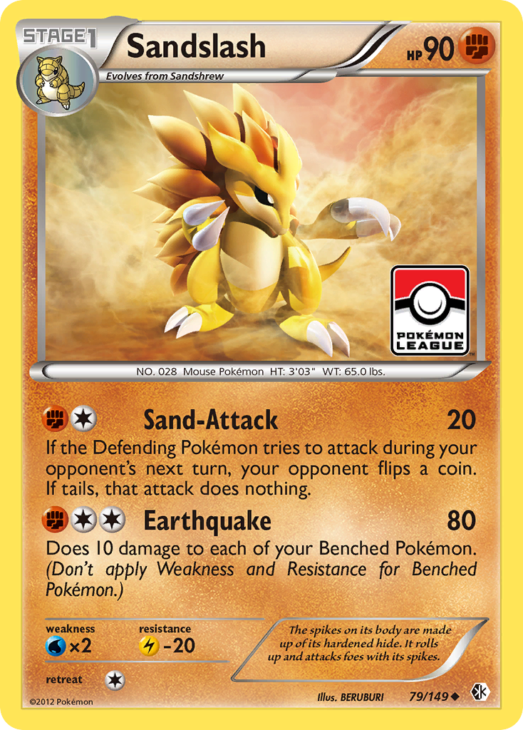 Sandslash (79/149) [Black & White: Boundaries Crossed] | Event Horizon Hobbies CA