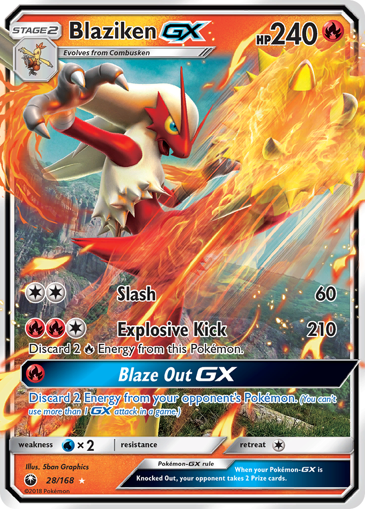 Blaziken GX (28/168) [Sun & Moon: Celestial Storm] | Event Horizon Hobbies CA