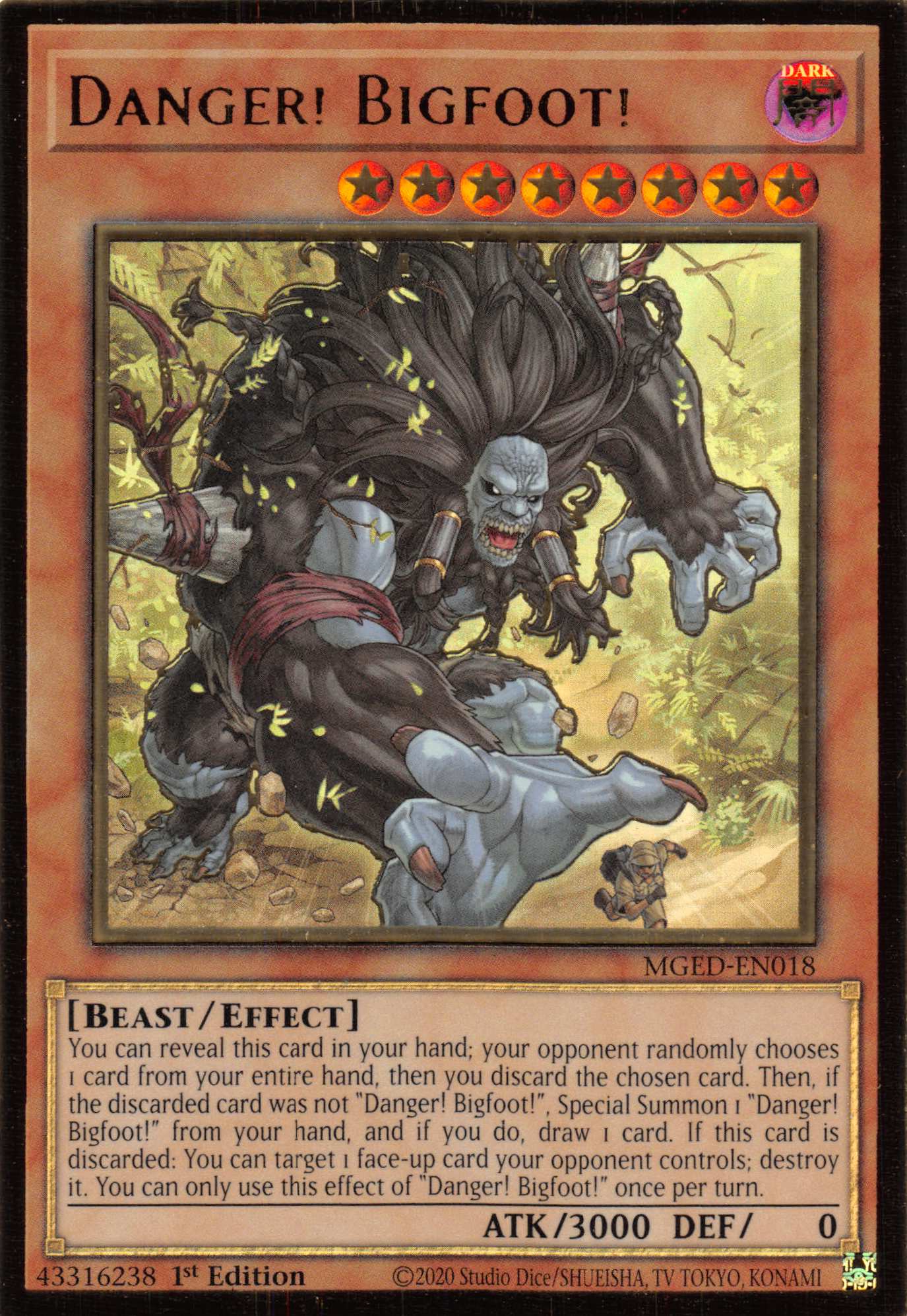 Danger! Bigfoot! [MGED-EN018] Gold Rare | Event Horizon Hobbies CA