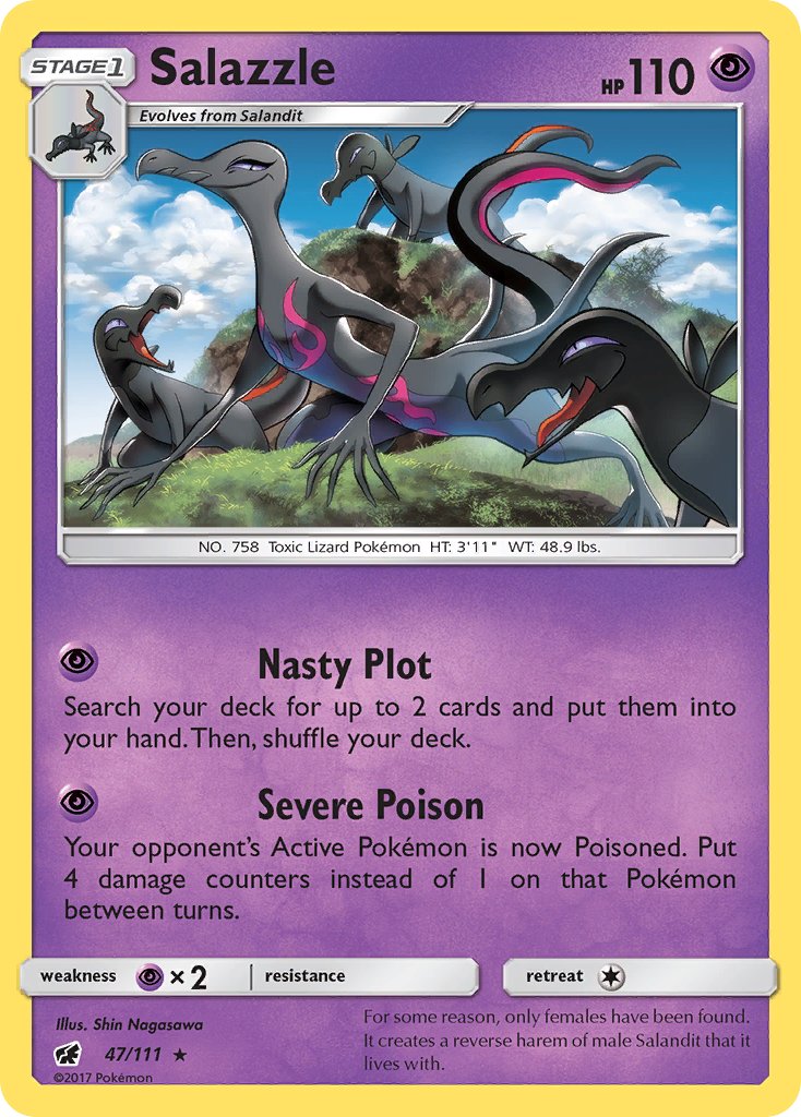 Salazzle (47/111) (Theme Deck Exclusive) [Sun & Moon: Crimson Invasion] | Event Horizon Hobbies CA