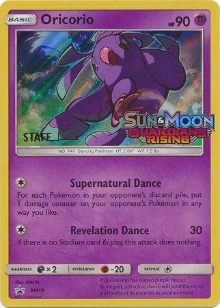 Oricorio (SM19) (Staff Prerelease Promo) [Sun & Moon: Black Star Promos] | Event Horizon Hobbies CA