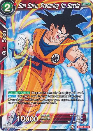 Son Goku, Preparing for Battle (EX07-01) [Magnificent Collection Fusion Hero] | Event Horizon Hobbies CA