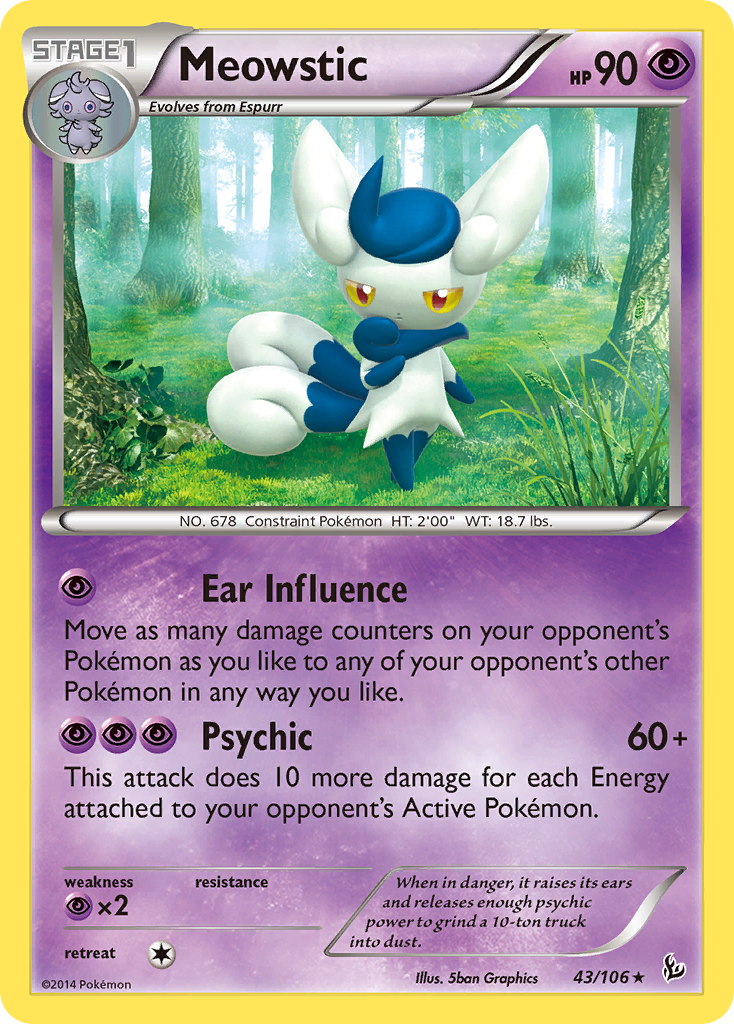 Meowstic (43/106) [XY: Flashfire] | Event Horizon Hobbies CA