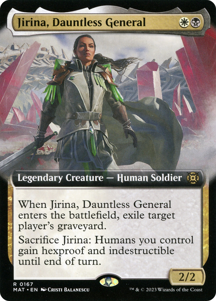 Jirina, Dauntless General (Extended Art) [March of the Machine: The Aftermath] | Event Horizon Hobbies CA