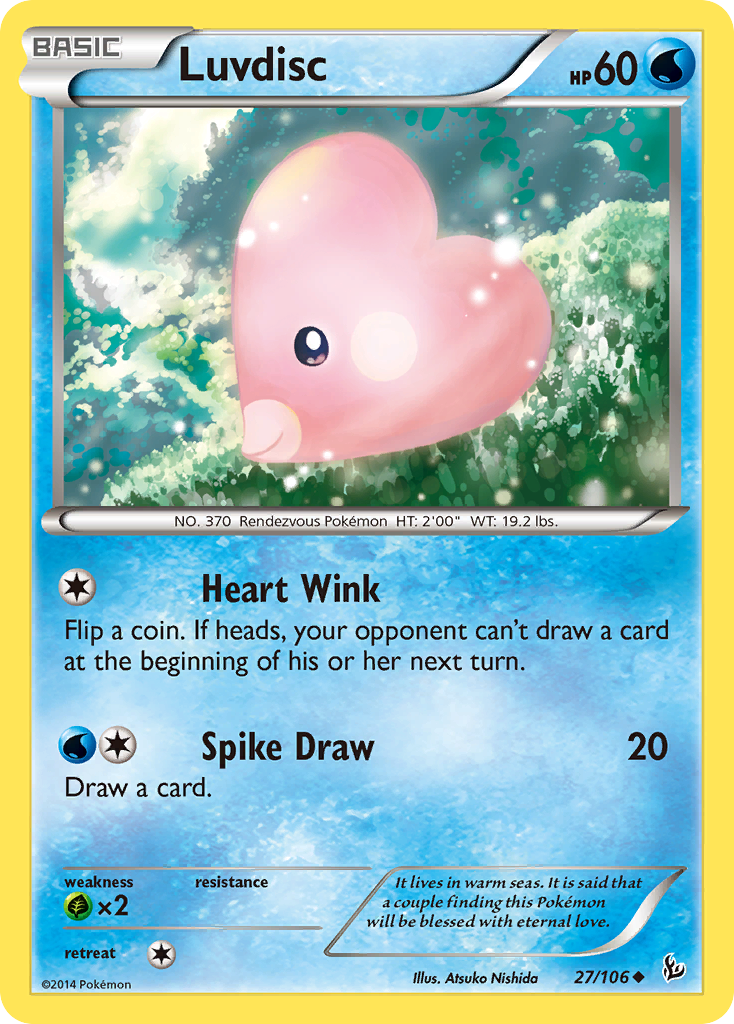 Luvdisc (27/106) [XY: Flashfire] | Event Horizon Hobbies CA