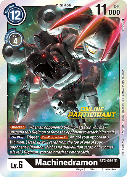 Machinedramon [BT2-066] (Online Participant) [Release Special Booster Ver.1.0 Promos] | Event Horizon Hobbies CA