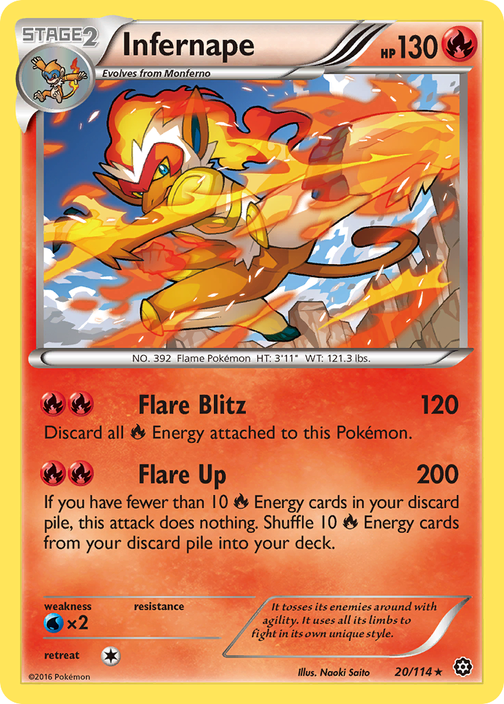 Infernape (20/114) [XY: Steam Siege] | Event Horizon Hobbies CA