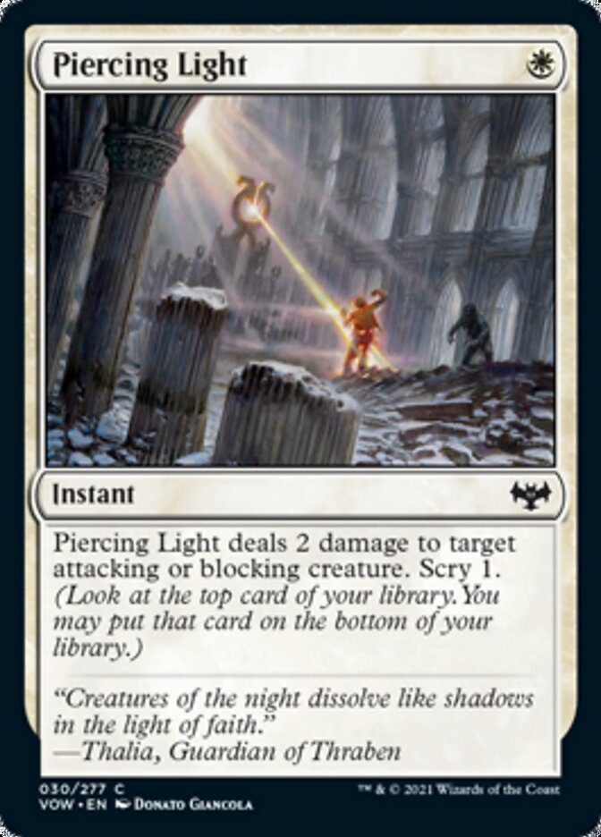 Piercing Light [Innistrad: Crimson Vow] | Event Horizon Hobbies CA