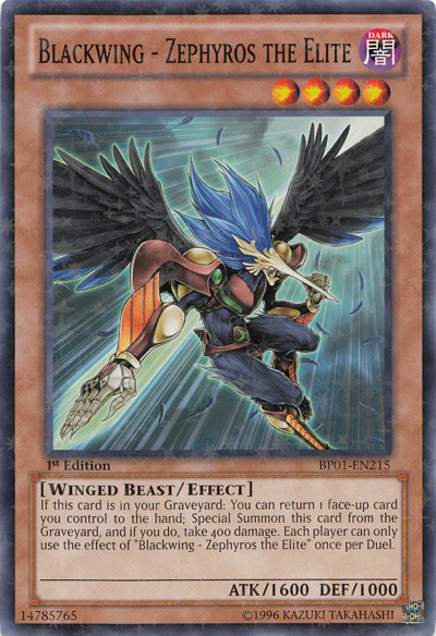 Blackwing - Zephyros the Elite [BP01-EN215] Starfoil Rare | Event Horizon Hobbies CA