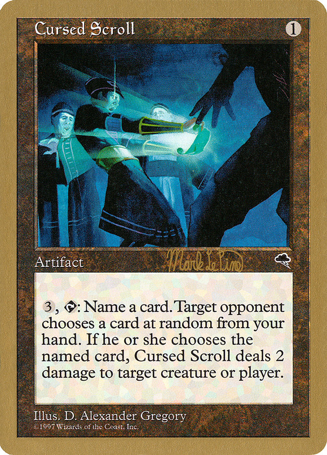 Cursed Scroll (Mark Le Pine) [World Championship Decks 1999] | Event Horizon Hobbies CA