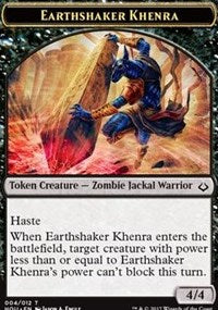 Earthshaker Khenra // Cat Double-sided Token [Hour of Devastation Tokens] | Event Horizon Hobbies CA