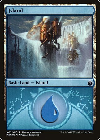 Island - Izzet (A03) [GRN Ravnica Weekend] | Event Horizon Hobbies CA