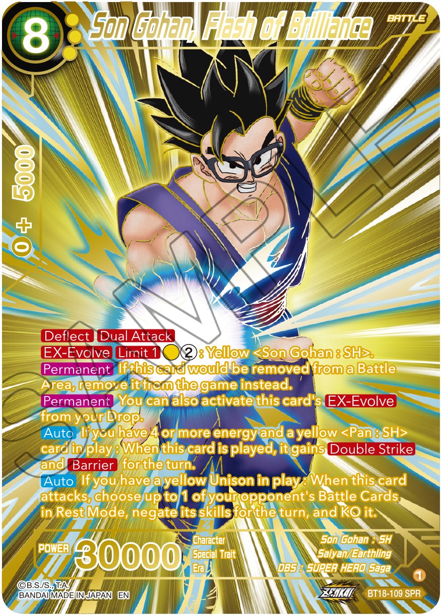 Son Gohan, Flash of Brilliance (SPR) (BT18-113) [Dawn of the Z-Legends] | Event Horizon Hobbies CA