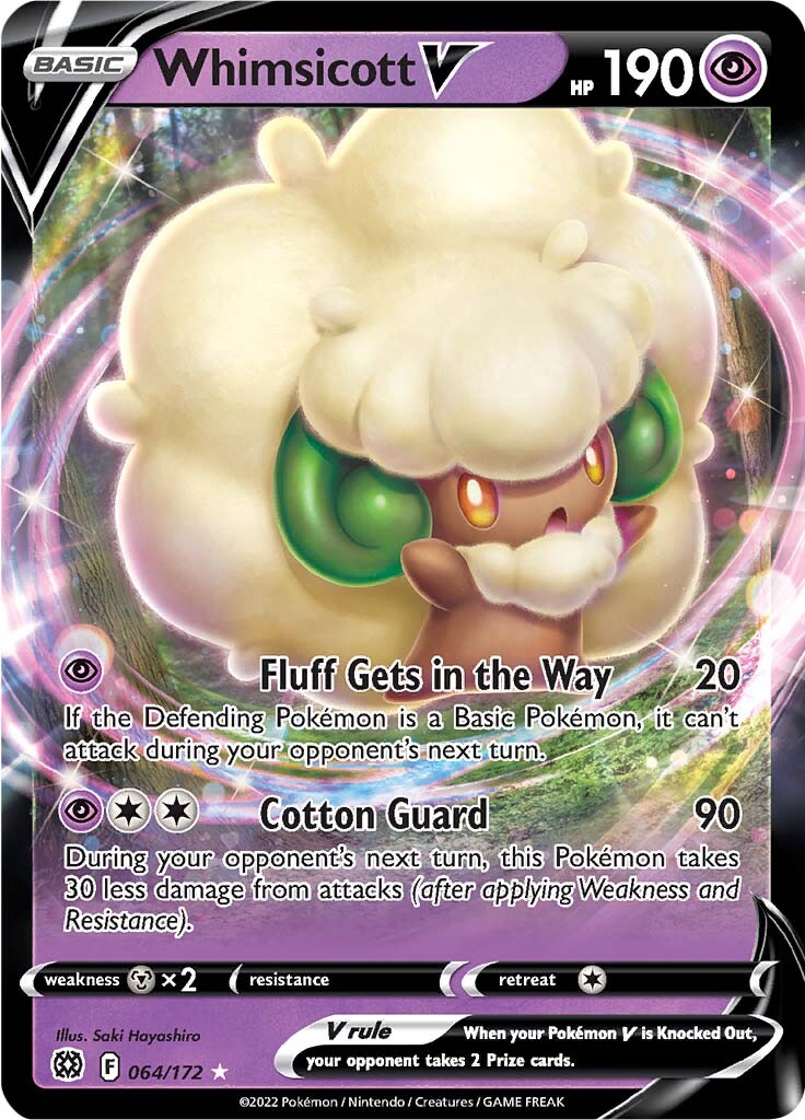 Whimsicott V (064/172) [Sword & Shield: Brilliant Stars] | Event Horizon Hobbies CA