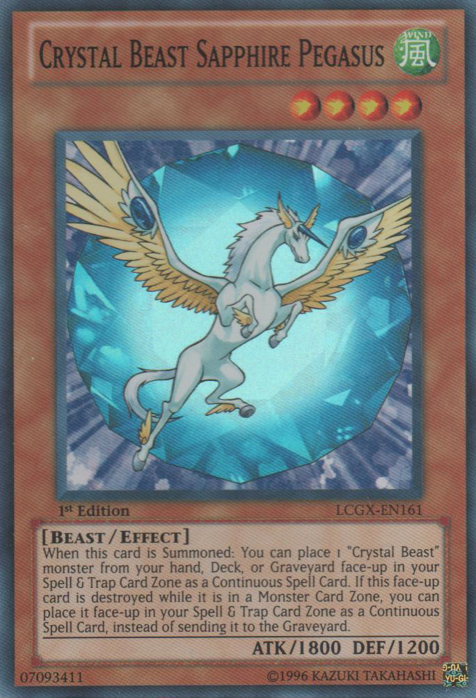 Crystal Beast Sapphire Pegasus [LCGX-EN161] Super Rare | Event Horizon Hobbies CA