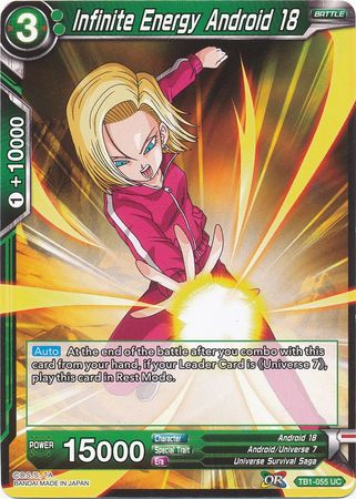 Infinite Energy Android 18 (TB1-055) [The Tournament of Power] | Event Horizon Hobbies CA