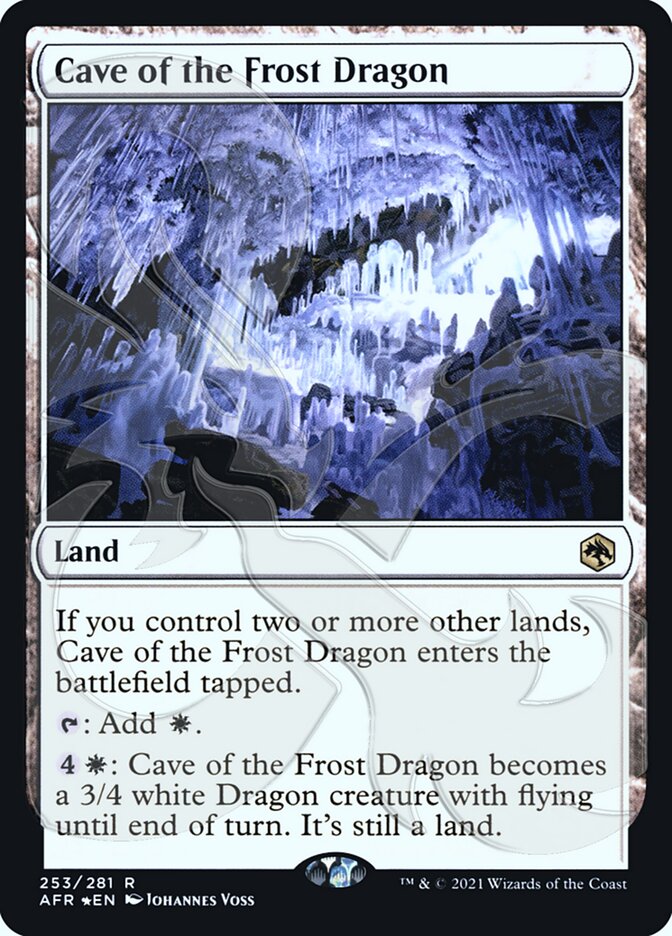 Cave of the Frost Dragon (Ampersand Promo) [Dungeons & Dragons: Adventures in the Forgotten Realms Promos] | Event Horizon Hobbies CA