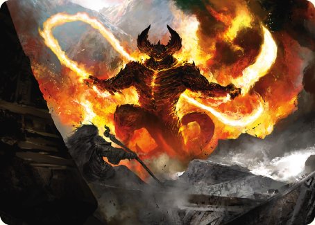 The Balrog, Flame of Udun Art Card [The Lord of the Rings: Tales of Middle-earth Art Series] | Event Horizon Hobbies CA