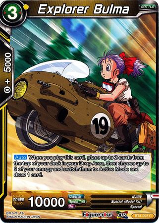 Explorer Bulma (BT4-093) [Colossal Warfare] | Event Horizon Hobbies CA