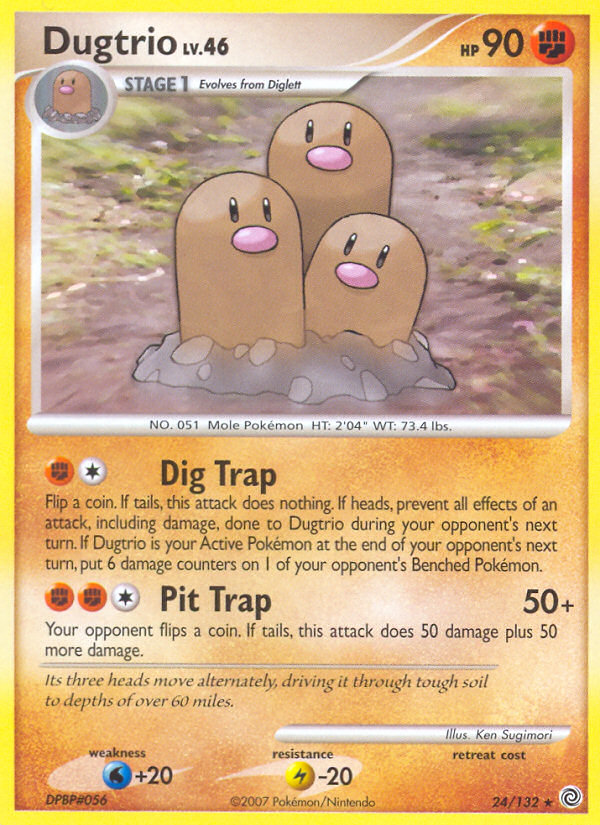 Dugtrio (24/132) [Diamond & Pearl: Secret Wonders] | Event Horizon Hobbies CA