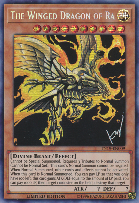 The Winged Dragon of Ra [TN19-EN009] Prismatic Secret Rare | Event Horizon Hobbies CA