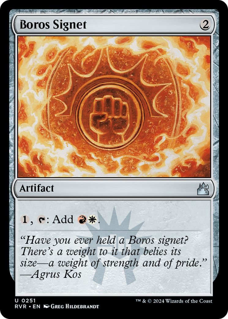 Boros Signet [Ravnica Remastered] | Event Horizon Hobbies CA