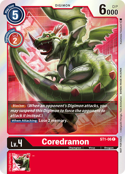 Coredramon [ST1-06] (Event Pack) [Starter Deck: Gaia Red Promos] | Event Horizon Hobbies CA