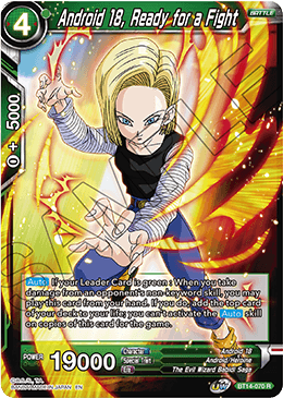 Android 18, Ready for a Fight (BT14-070) [Cross Spirits] | Event Horizon Hobbies CA