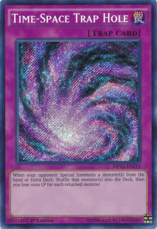 Time-Space Trap Hole [MP15-EN119] Secret Rare | Event Horizon Hobbies CA