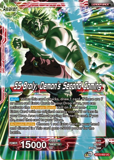 Broly // SS Broly, Demon's Second Coming (BT15-002) [Saiyan Showdown] | Event Horizon Hobbies CA