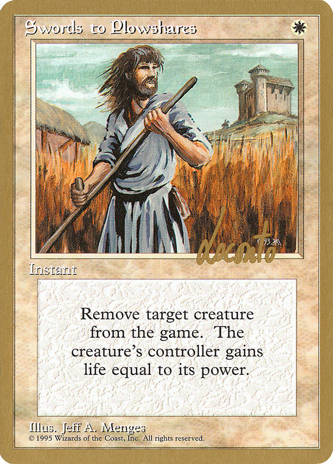 Swords to Plowshares (Michael Loconto) [Pro Tour Collector Set] | Event Horizon Hobbies CA