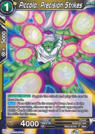 Piccolo, Precision Strikes (BT12-094) [Vicious Rejuvenation] | Event Horizon Hobbies CA