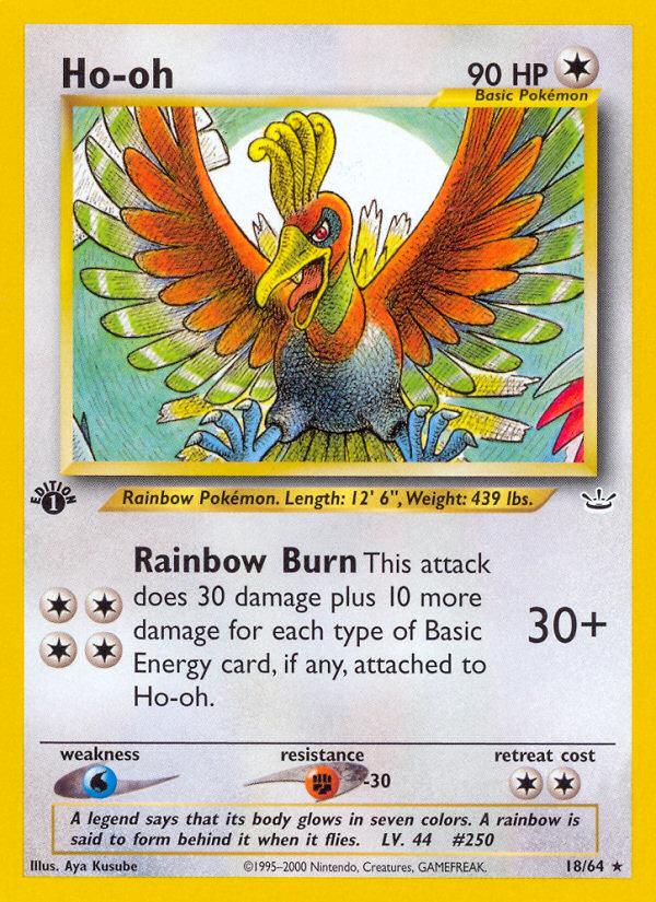 Ho-oh (18/64) [Neo Revelation 1st Edition] | Event Horizon Hobbies CA