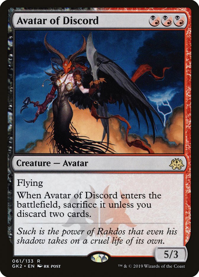 Avatar of Discord [Ravnica Allegiance Guild Kit] | Event Horizon Hobbies CA