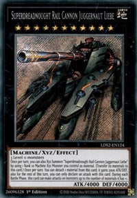 Superdreadnought Rail Cannon Juggernaut Liebe [LDS2-EN124] Secret Rare | Event Horizon Hobbies CA