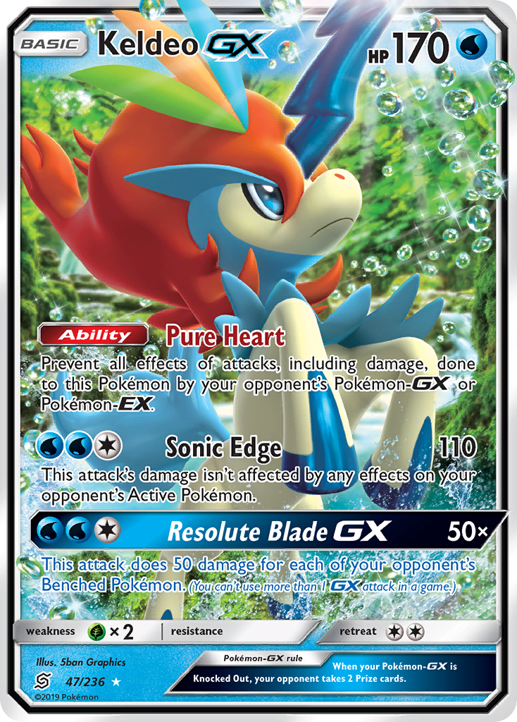 Keldeo GX (47/236) [Sun & Moon: Unified Minds] | Event Horizon Hobbies CA