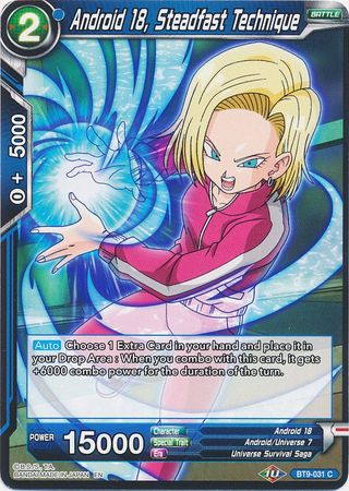 Android 18, Steadfast Technique (BT9-031) [Universal Onslaught] | Event Horizon Hobbies CA