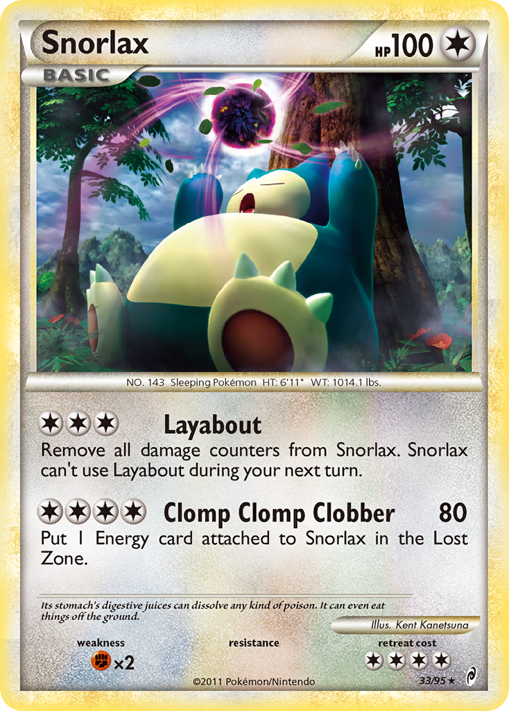 Snorlax (33/95) [HeartGold & SoulSilver: Call of Legends] | Event Horizon Hobbies CA