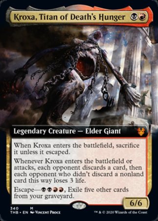 Kroxa, Titan of Death's Hunger (Extended Art) [Theros Beyond Death] | Event Horizon Hobbies CA