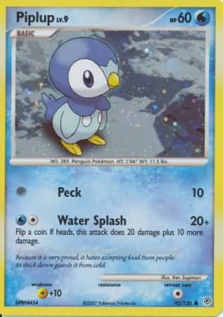 Piplup (93/130) (Cosmos Holo) [Diamond & Pearl: Base Set] | Event Horizon Hobbies CA