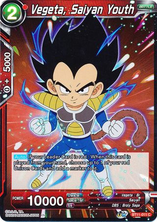 Vegeta, Saiyan Youth (BT11-011) [Vermilion Bloodline] | Event Horizon Hobbies CA