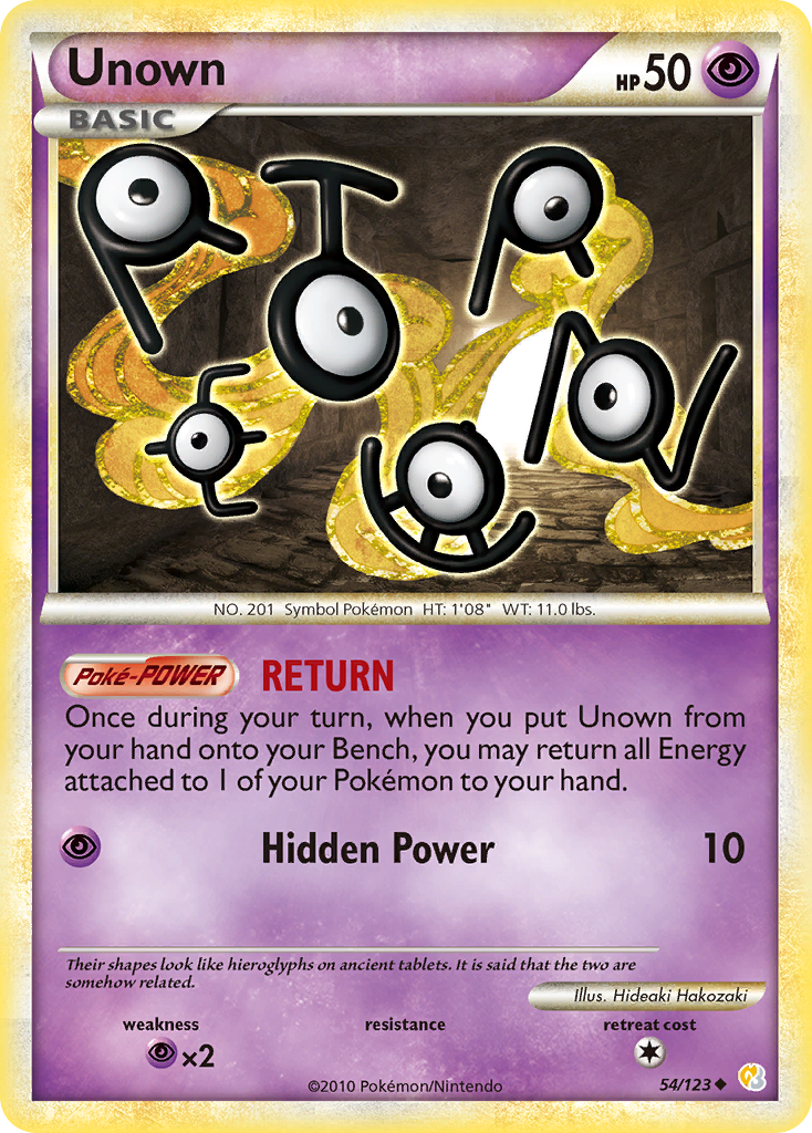 Unown (54/123) [HeartGold & SoulSilver: Base Set] | Event Horizon Hobbies CA