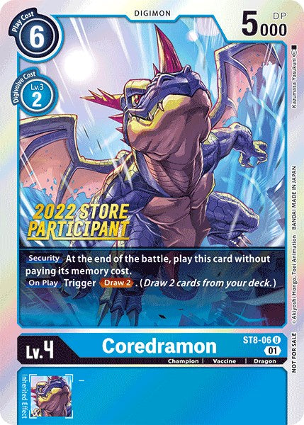 Coredramon [ST8-06] (2022 Store Participant) [Starter Deck: Ulforce Veedramon Promos] | Event Horizon Hobbies CA