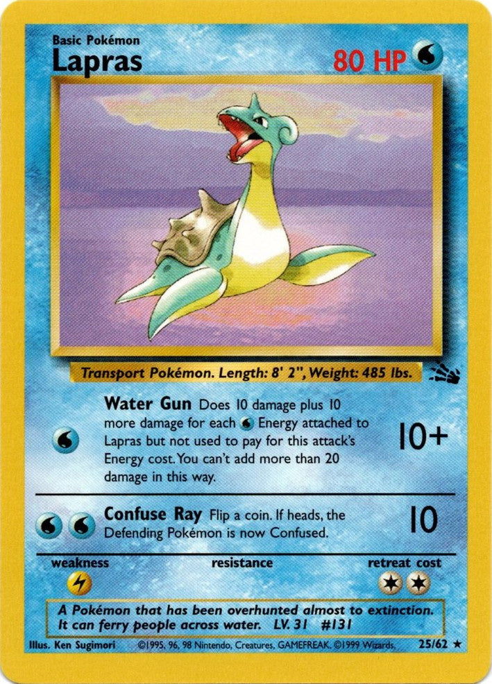 Lapras (25/62) [Fossil Unlimited] | Event Horizon Hobbies CA